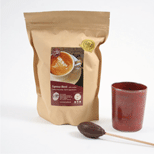 Fair-Trade-Kaffee Espresso-Blend  500g  € 12.-,
 Trinkschokolade € 2.-,
 Porzellanbecher € 20.-