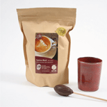 Fair-Trade-Kaffee Espresso-Blend  500g  € 12.-,
 Trinkschokolade € 2.-,
 Porzellanbecher € 20.-